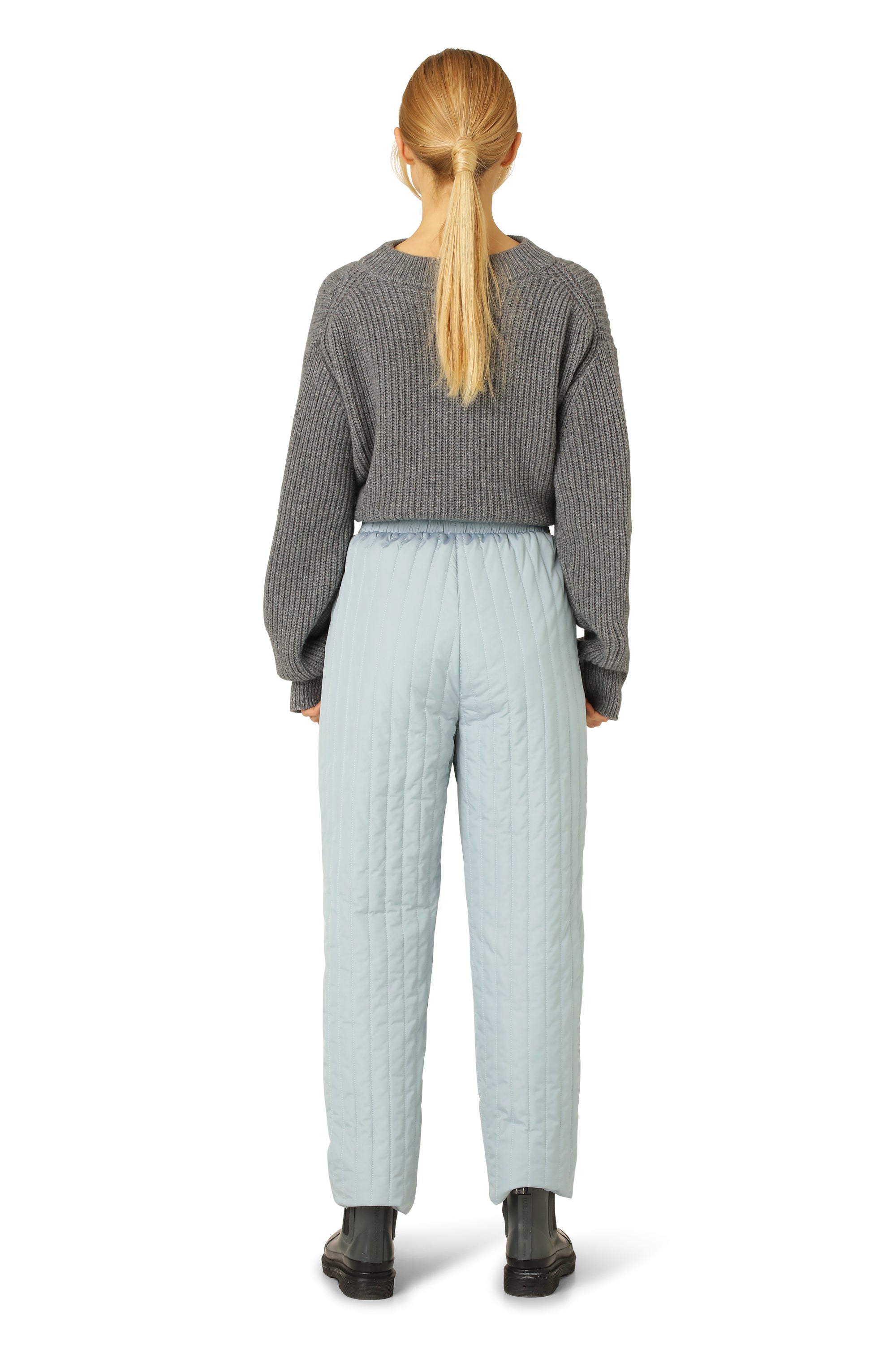 Ilse Jacobsen Hornbæk Outerwear Quilt Pants Trousers 608 Pale Petroleum